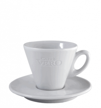Caffè Vero -Espresso-Tasse (weiß)